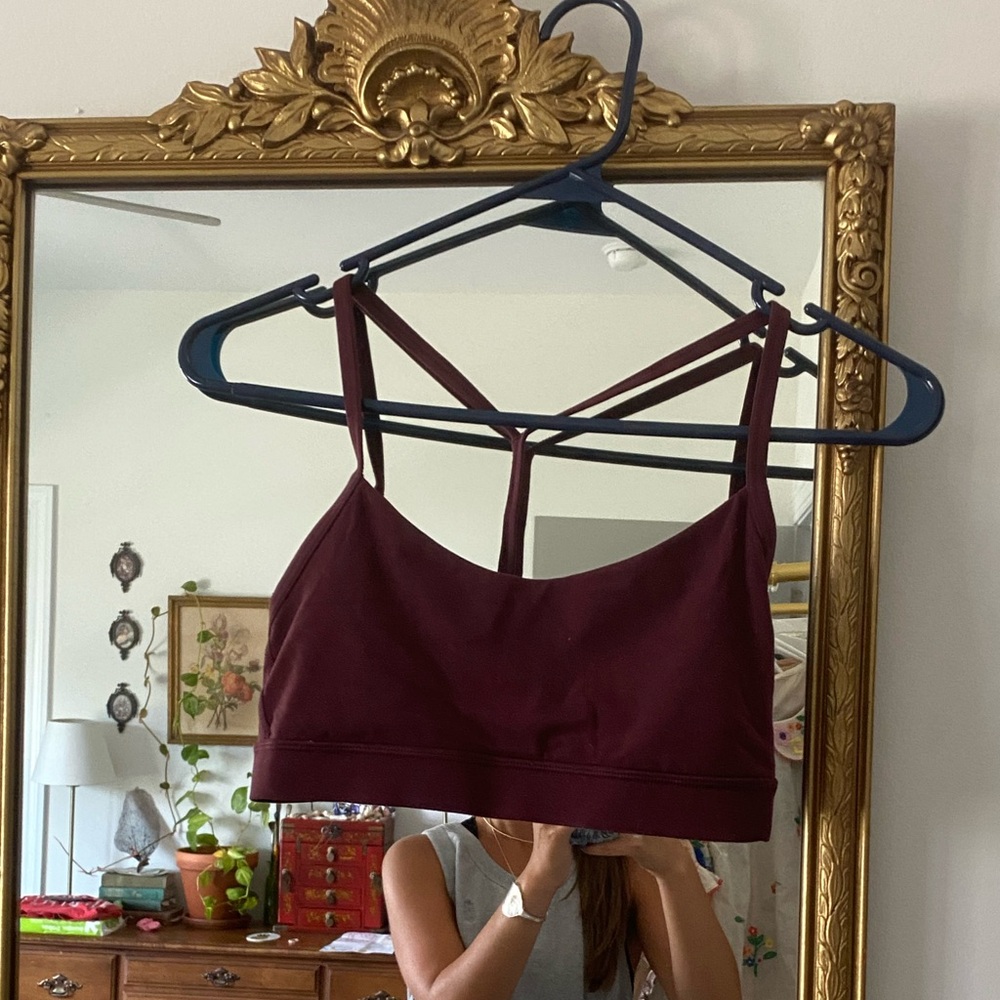 size 6 Y back lulu lemon  maroon bra
